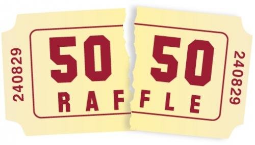 50/50 raffle ticket