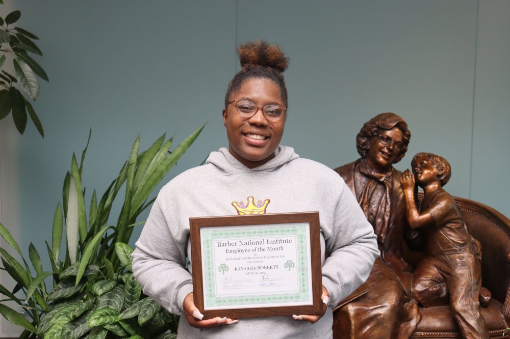 Employee of the Month April Erie