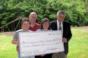 Runner's Club Presents Check to the Gertrude A. Barber Foundation