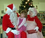Santa Claus Visits the Barber National Institute