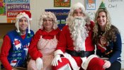 Santa and Mrs. Claus Visit the Barber National Institute