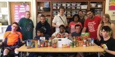 Students and Faculty Collect Food