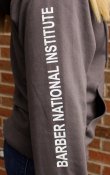 Barber National Institute Gray Zip Up Hoodie