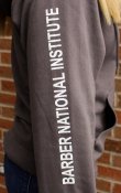 Barber National Institute Gray Zip Up Hoodie